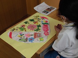 2年生 図工 ひみつのたまご ぎんがの郷小学校